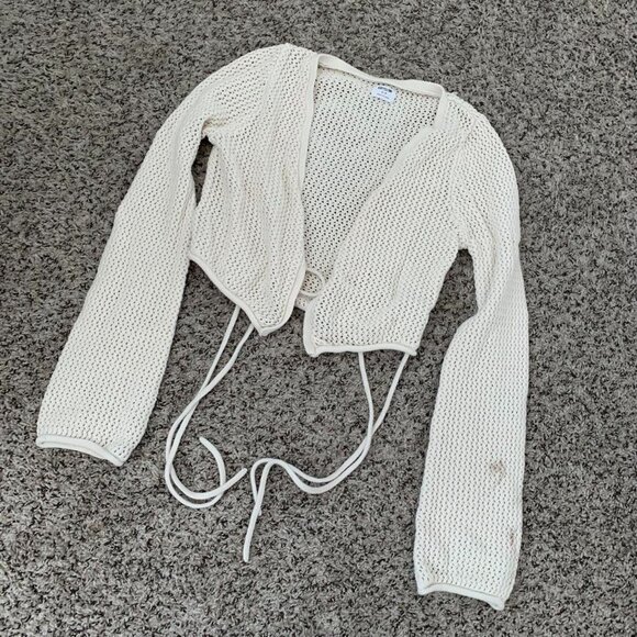 Cotton on knit tie-up top #knitwear - Picture 1 of 6